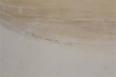 Lot 1027 - Henry Davy watercolour Ipswich life boat
