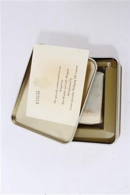 Lot 124 - The Wedding of HRH Prince William of Wales to Catherine Middleton - piece of wedding cake