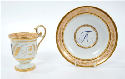 Lot 168 - Fine early 19th century Meissen cabinet cup and saucer