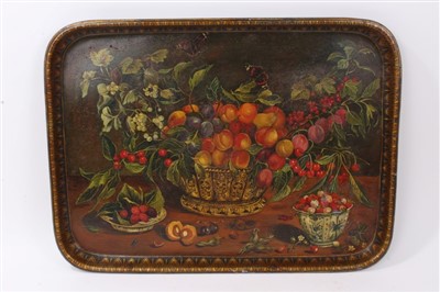 Lot 985 - Toleware tray