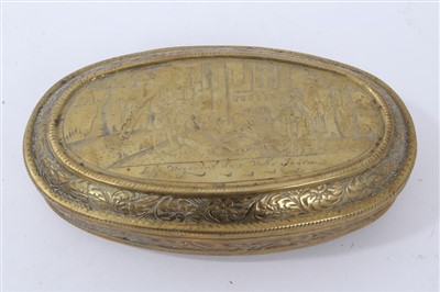Lot 882 - 18th century Dutch tobacco box