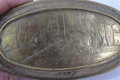 Lot 882 - 18th century Dutch tobacco box