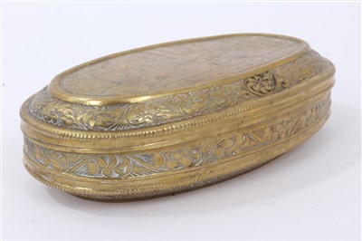 Lot 882 - 18th century Dutch tobacco box