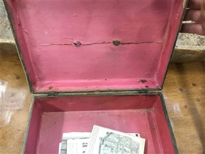 Lot 860 - Rare 17th century embroidered work box
