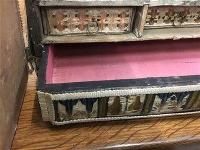 Lot 860 - Rare 17th century embroidered work box