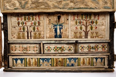 Lot 860 - Rare 17th century embroidered work box