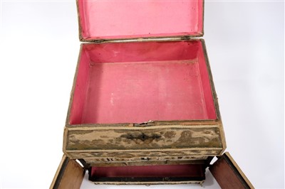 Lot 860 - Rare 17th century embroidered work box