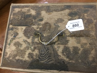 Lot 860 - Rare 17th century embroidered work box