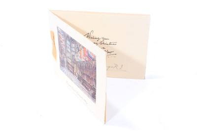 Lot 143 - George V Christmas card 1933