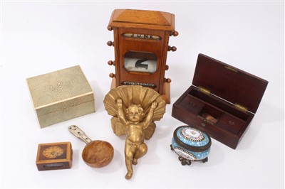 Lot 934 - Late 19th / early 20th century shagreen and ivory box