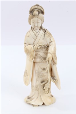 Lot 978 - Japanese carved ivory okimono