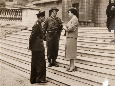 Lot 132 - The Bombing of Buckingham Palace, September 8th, 13th, 1940, Buckingham Palace at War ephemera