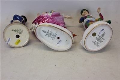 Lot 2025 - Royal Doulton figure Columbine HN2738 together with two other Doulton figures Harlequin HN2737 and The Hornpipe HN2161 (3)