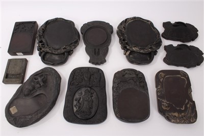 Lot 957 - Collection of Chinese carved ink stones