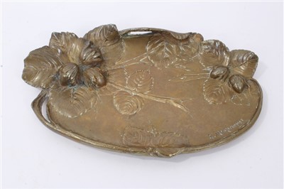 Lot 866 - Albert Marionnet (1852-1910) late 19th century French Bronze vide poche dish