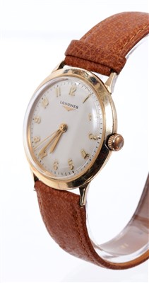 Lot 562 - 1950s Gentlemen’s Longines wristwatch