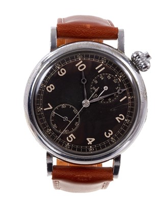 Lot 601 - Rare Longines Avigation U.S. Hack wristwatch
