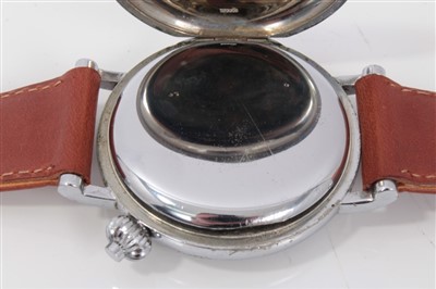 Lot 601 - Rare Longines Avigation U.S. Hack wristwatch