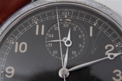 Lot 601 - Rare Longines Avigation U.S. Hack wristwatch