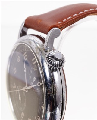 Lot 601 - Rare Longines Avigation U.S. Hack wristwatch
