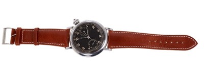 Lot 601 - Rare Longines Avigation U.S. Hack wristwatch