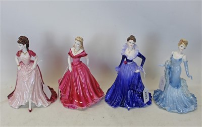 Lot 2003 - Eight Coalport ladies-five ladies of fashion, Debbie, Belinda, Lady in lace, Anne and Joanne together with three Age of Elegance figures, Special Occasion, Moonlit Rendezvous and Summer Saunter (8)
