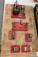 Lot 2891 - Mamod steam tractor, boxed, plus stationery...