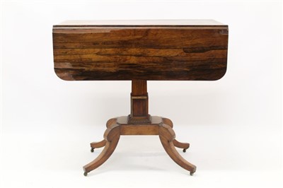 Lot 1358 - Regency rosewood Pembroke table