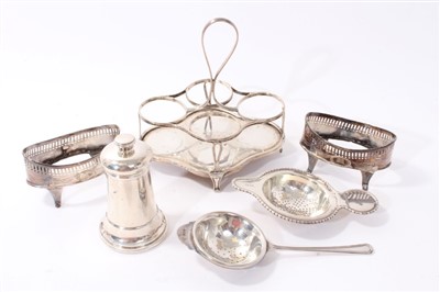 Lot 240 - Selection of miscellaneous Georgian and later silver