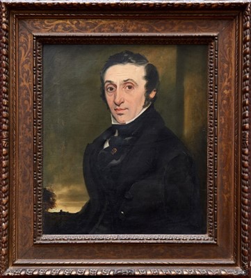 Lot 1162 - English School (19th Century) oil on canvas - Portrait by family repute believed to be Thomas Emerson Peachy