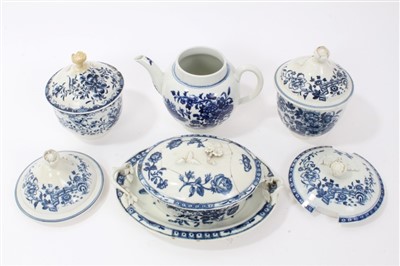 Lot 71 - Group of 18th century Worcester blue and white porcelain
