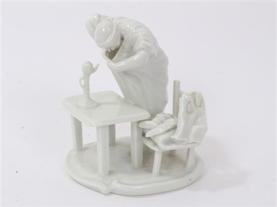 Lot 73 - 19th century Furstenberg white glazed porcelain group
