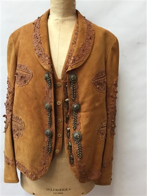 Lot 3062 - Circa 1952 Mexican sombrero by Tardan  plus nobleman's outfit.