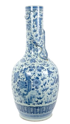 Lot 127 - Very large 19th century Chinese export blue and white floor vase