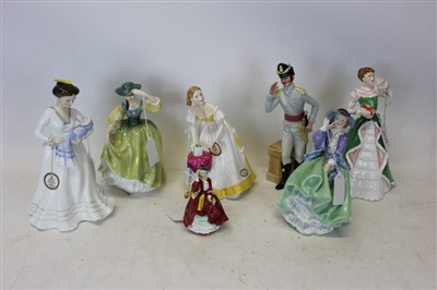 Lot 2032 - Seven Royal Doulton figures