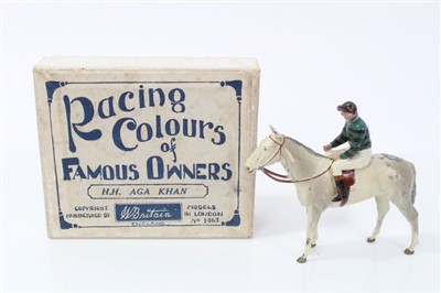 Lot 843 - Britain’s Jockey / Horse in H.H. Aga Khan’s racing colours