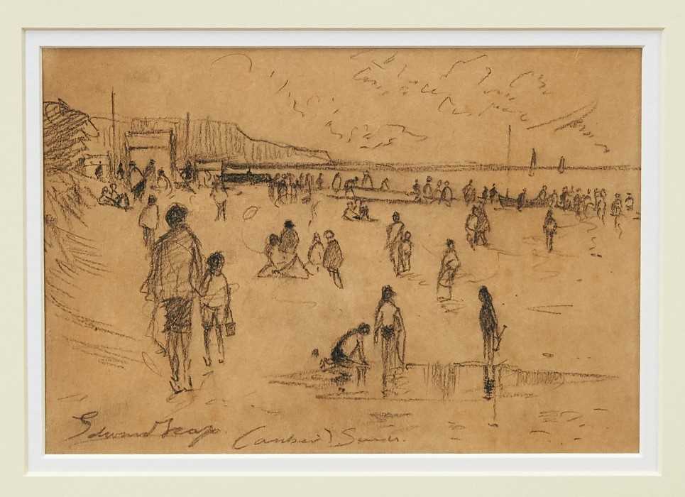 Lot 1121 - Edward Seago pencil -Camber sands