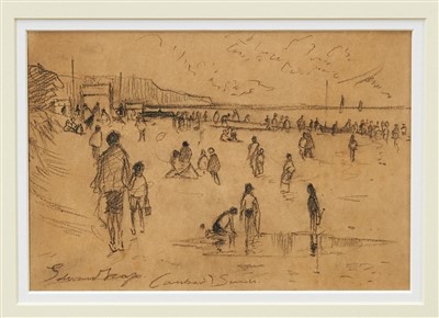 Lot 1121 - Edward Seago pencil -Camber sands