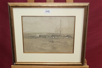 Lot 1122 - Leonard Squirrell (1893-1979) chalks, Quarry and brickworks