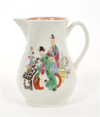 Lot 9 - 18th century Worcester sparrow-beak milk jug