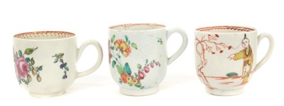 Lot 18 - Three 18th century Pennington Liverpool coffee cups