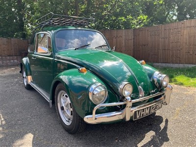 Lot 1311 - 1971 Volkswagen Beetle 1300, Registration No. VHM 123M, finished in Green with a Black Vinyl interior