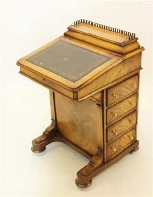 Lot 1341 - Regency style mahogany davenport