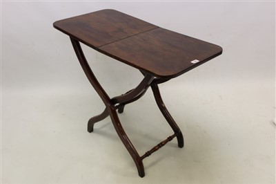 Lot 1343 - Early 19th century mahogany folding coaching table