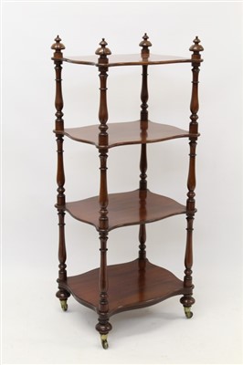 Lot 1346 - William IV mahogany whatnot