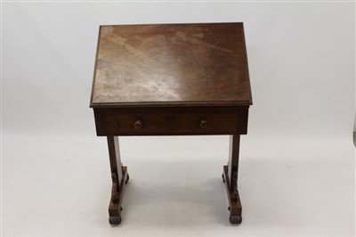 Lot 1351 - Rare William IV mahogany architect’s table