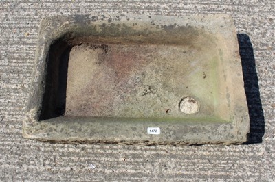 Lot 1472 - Antique stone sink