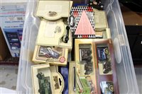 Lot 2908 - Two boxes of diecast models - including Lledo...