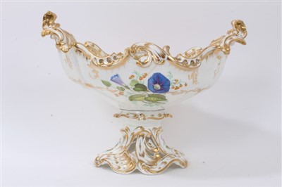 Lot 102 - Victorian Coalport moulded table centre bowl