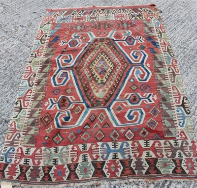 Lot 1486 - Kelim rug and two other similar Eastern rugs